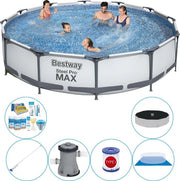 Piscina Rond 366x76 cm - Kit di Piscine Combinato