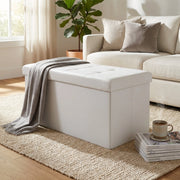 Pouf contenitore in similpelle - HARRIS