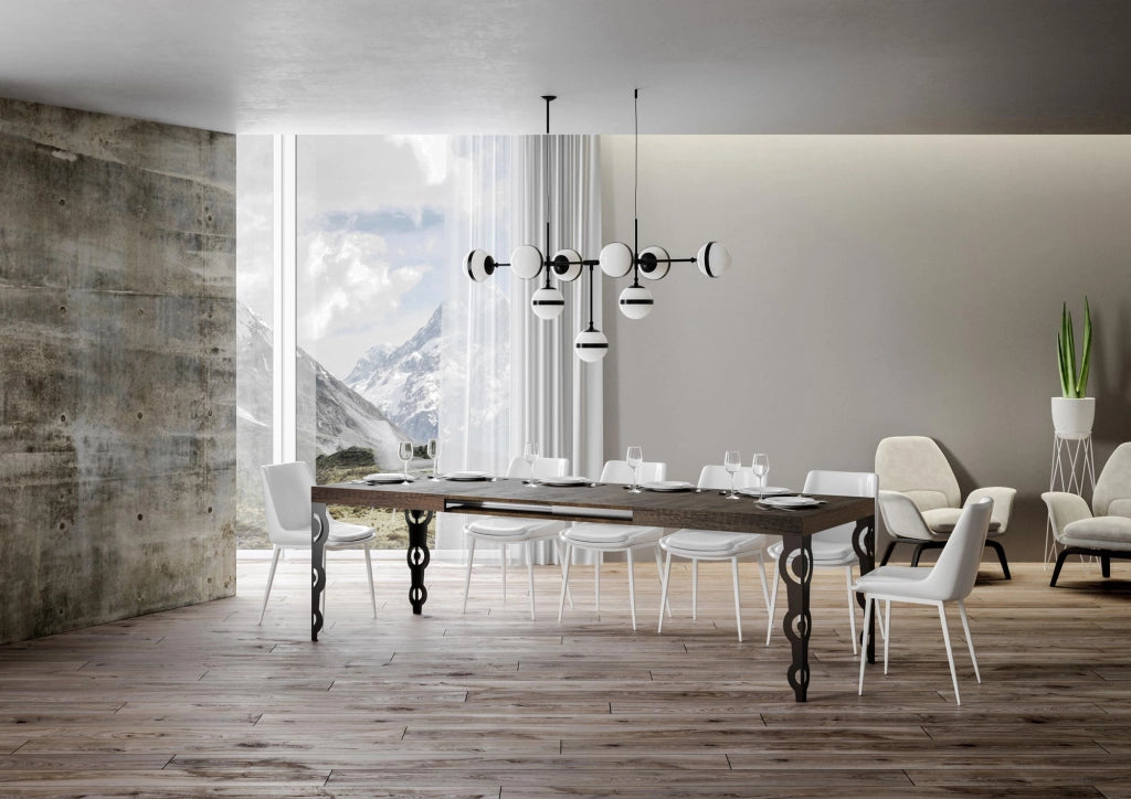 Tavolo Allungabile 140-244x80x77 cm Karamay Noce