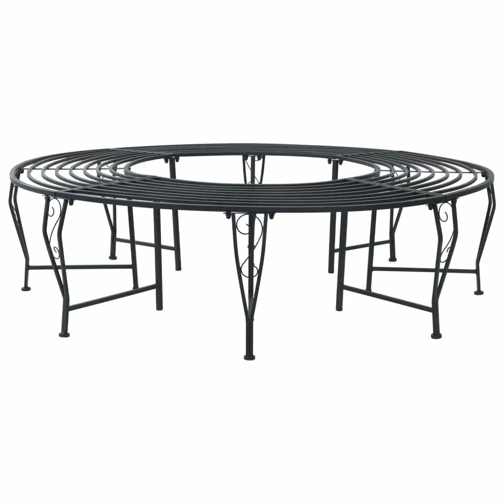 Panchina per Alberi 8-Numero di posti Ø 160 x 44 cm Acciaio 42029507