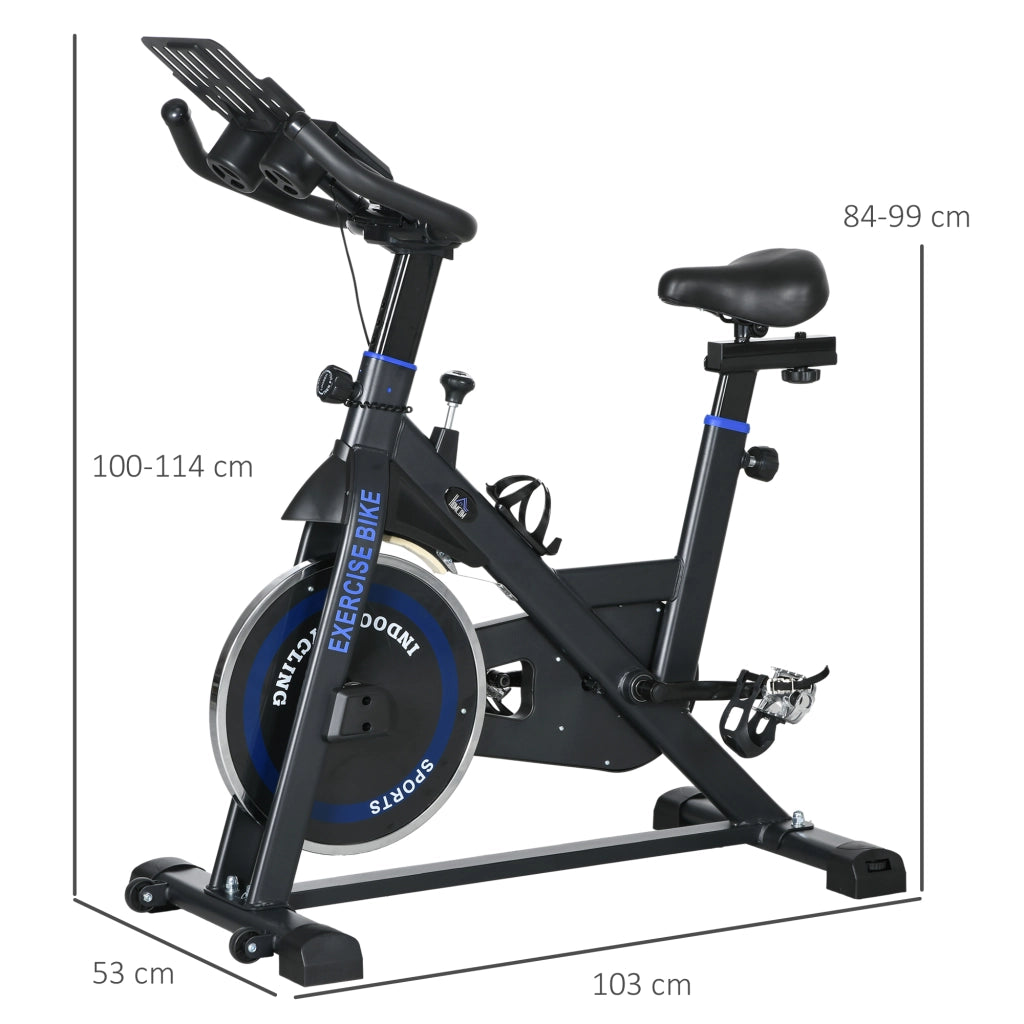 Bicicletta Statica con Resistenza Regolabile 8 kg ¨C Minimal ¨C Blu