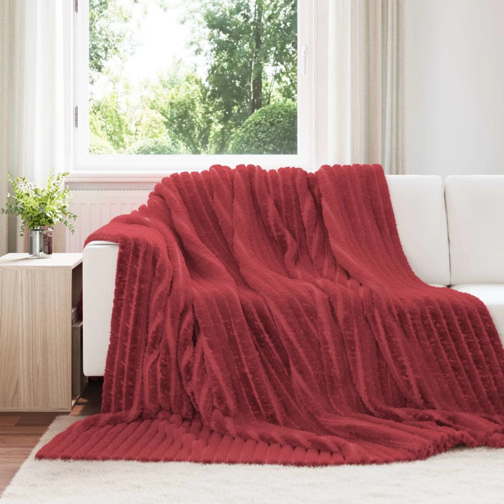 Coperta Rosso Bordeaux 270 x 240 cm Panno