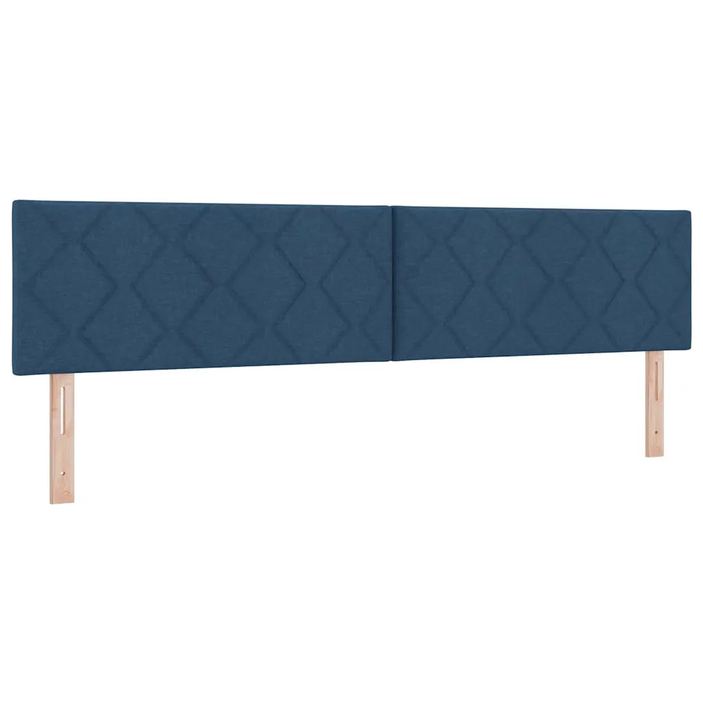 Letto a molle con materasso Blu 200 x 200 cm Tessuto 3341383