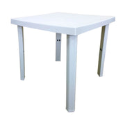 TAVOLO RESINA FIGARO 80X80XH72CM BIANCO