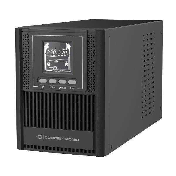 Conceptronic zeus52e1k gruppo di continuità (ups) doppia conversione (online) 1 kva 900 w 4 presa(e) ac