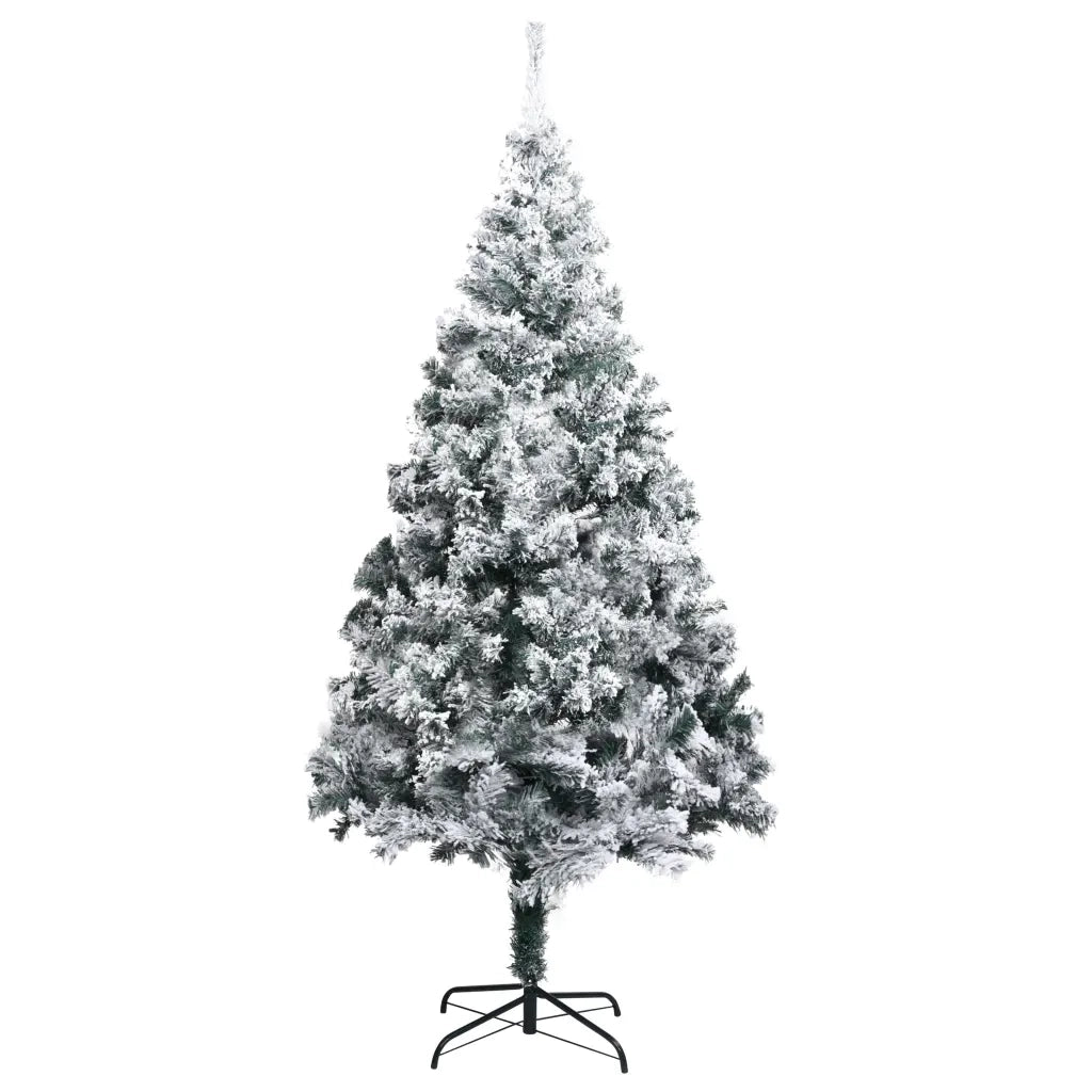 Albero di Natale Artificiale con Neve Fioccata Verde 240 cm PVC 320966