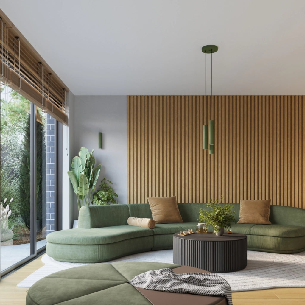 Lampada da parete KARBON 30 verde oliva