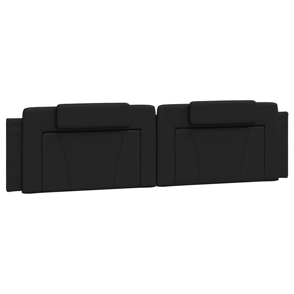 Cuscino Testiera Viana Nero 200 cm in Similpelle 374814