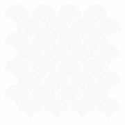 Piastrella a scaglie di pesce 50 pcs Bianco 30 x 30 cm 42046215