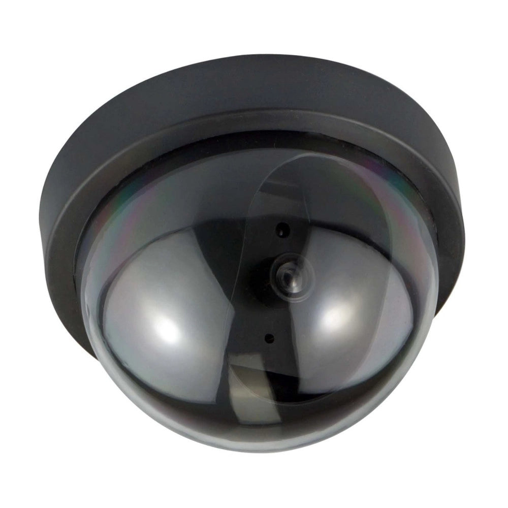 Trade Shop - Telecamera Finta Con Led Lampeggiante Dome Camera Videosorveglianza Soffitto -