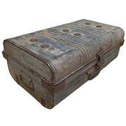 Valigia artigianale in metallo, 67x37x25h cm