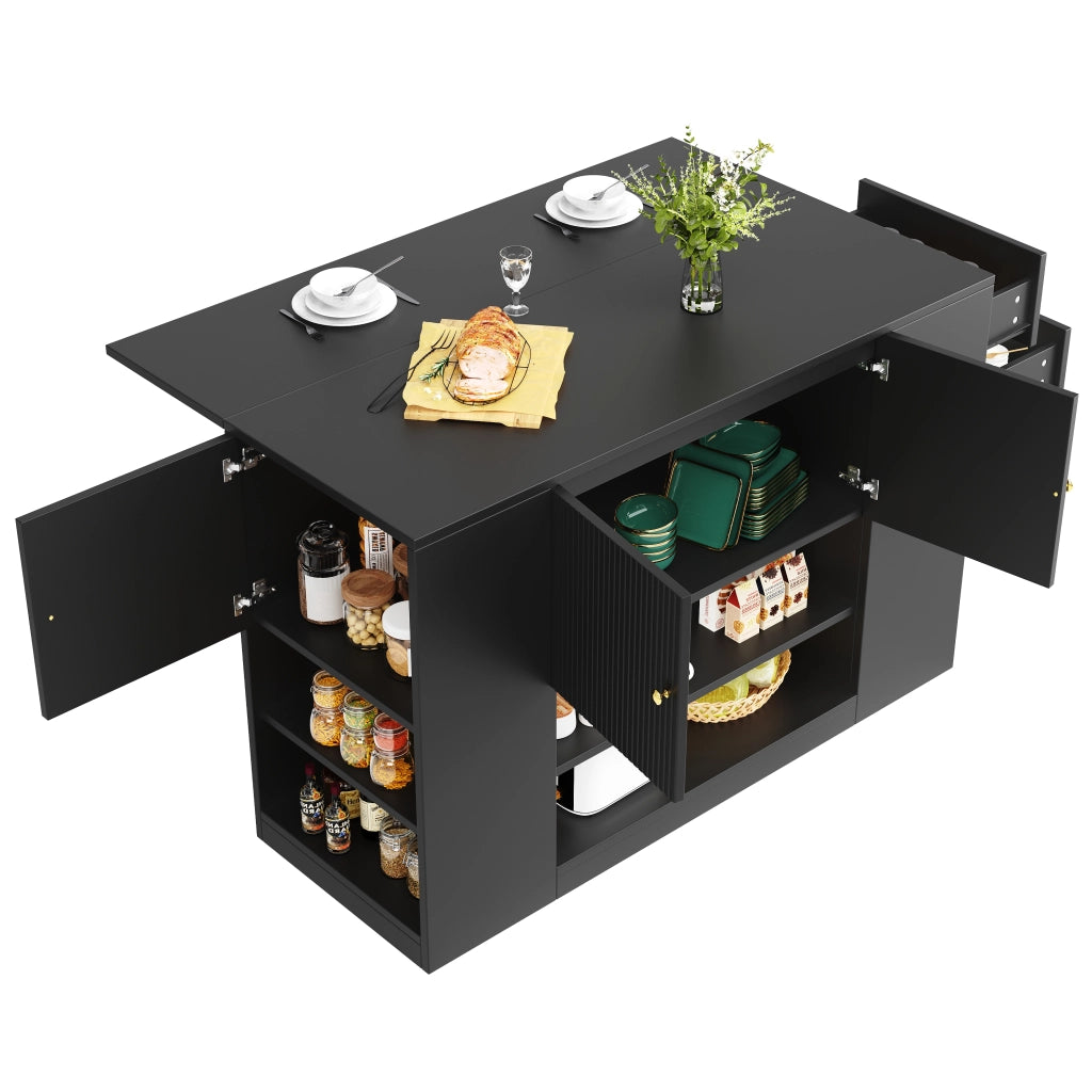 Credenza da Cucina con Cassetti e Ripiani ¨C MINIMAL ¨C Nero