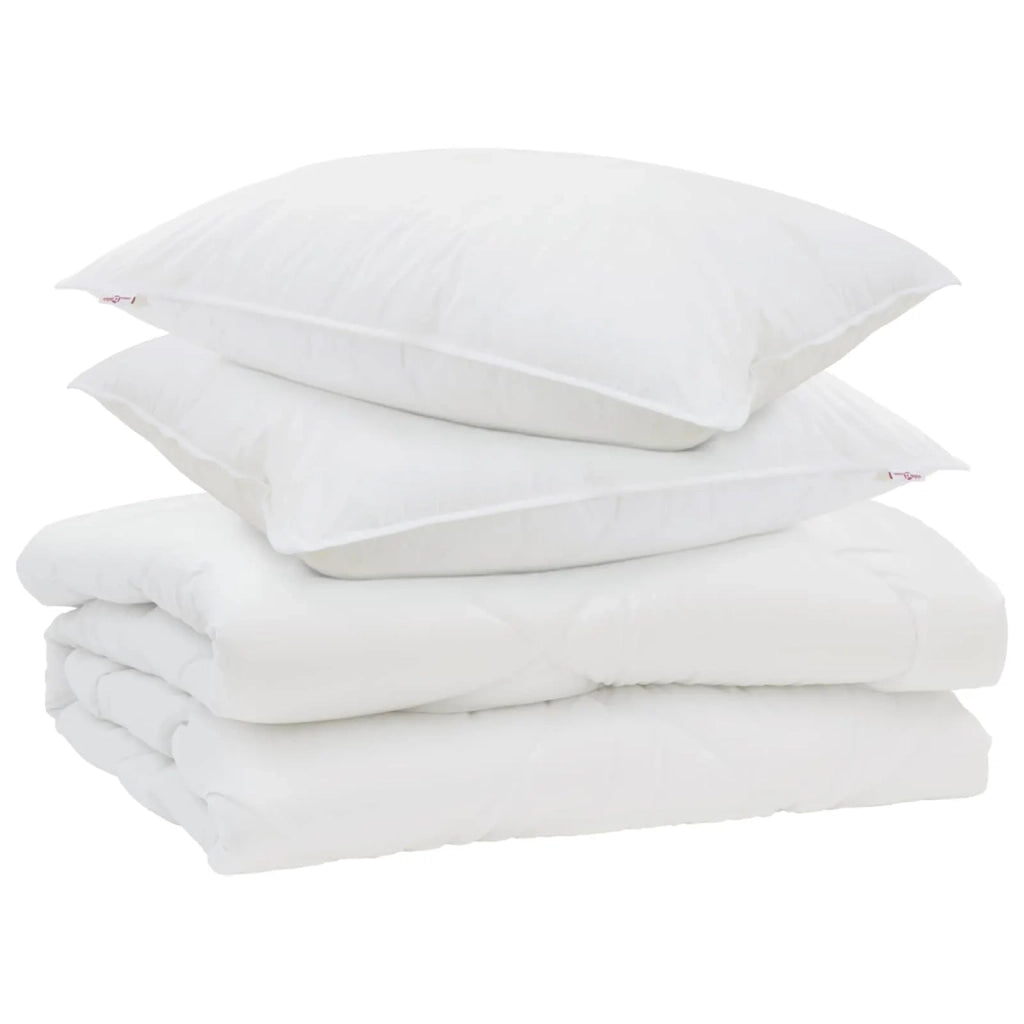 Piumone con cuscino 3 pcs Bianco Microfibra 3377391