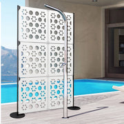 POINTS - Pannello in PVC traforato - Parasole Colore: bianco, Misura: 98x98 cm