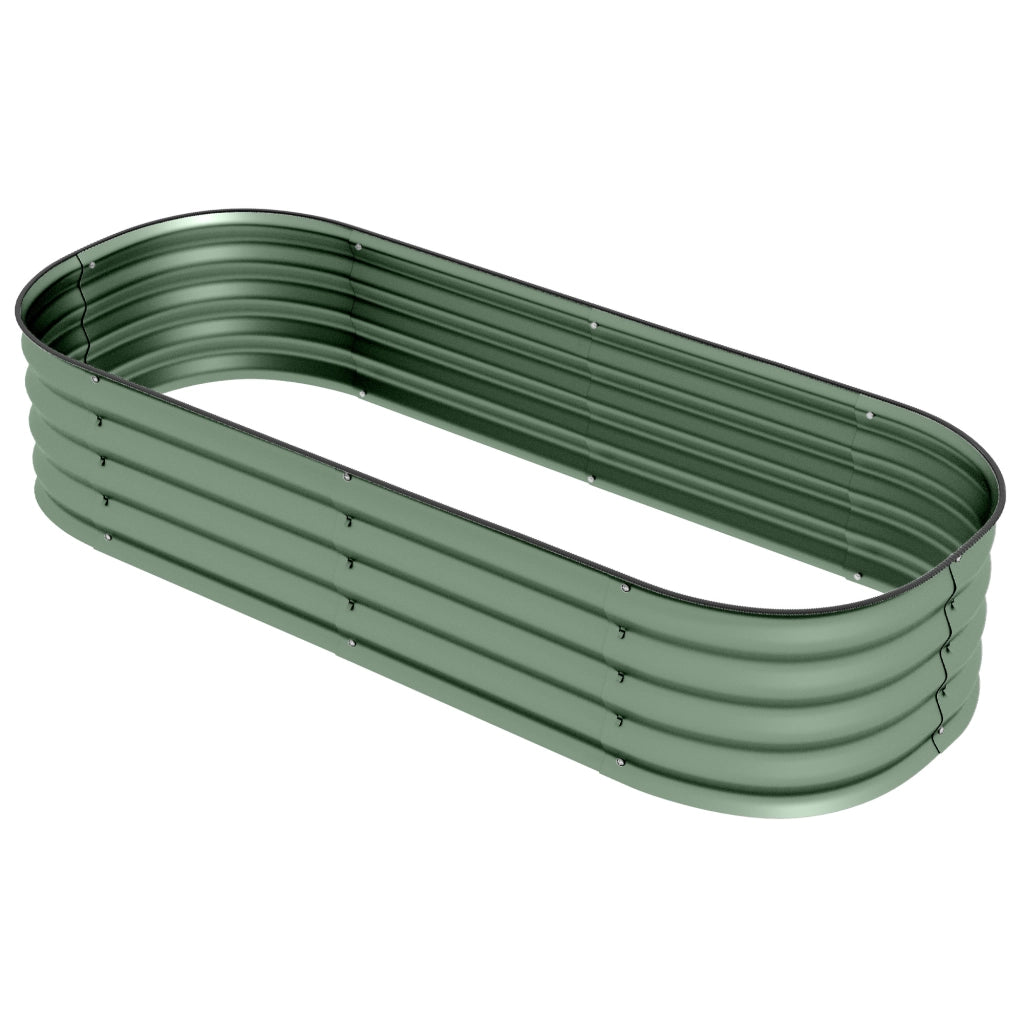 Letto Rialzato Modulare per Orto ¨C Xylo ¨C Acciaio Galvanizzato Verde 150x62x30cm