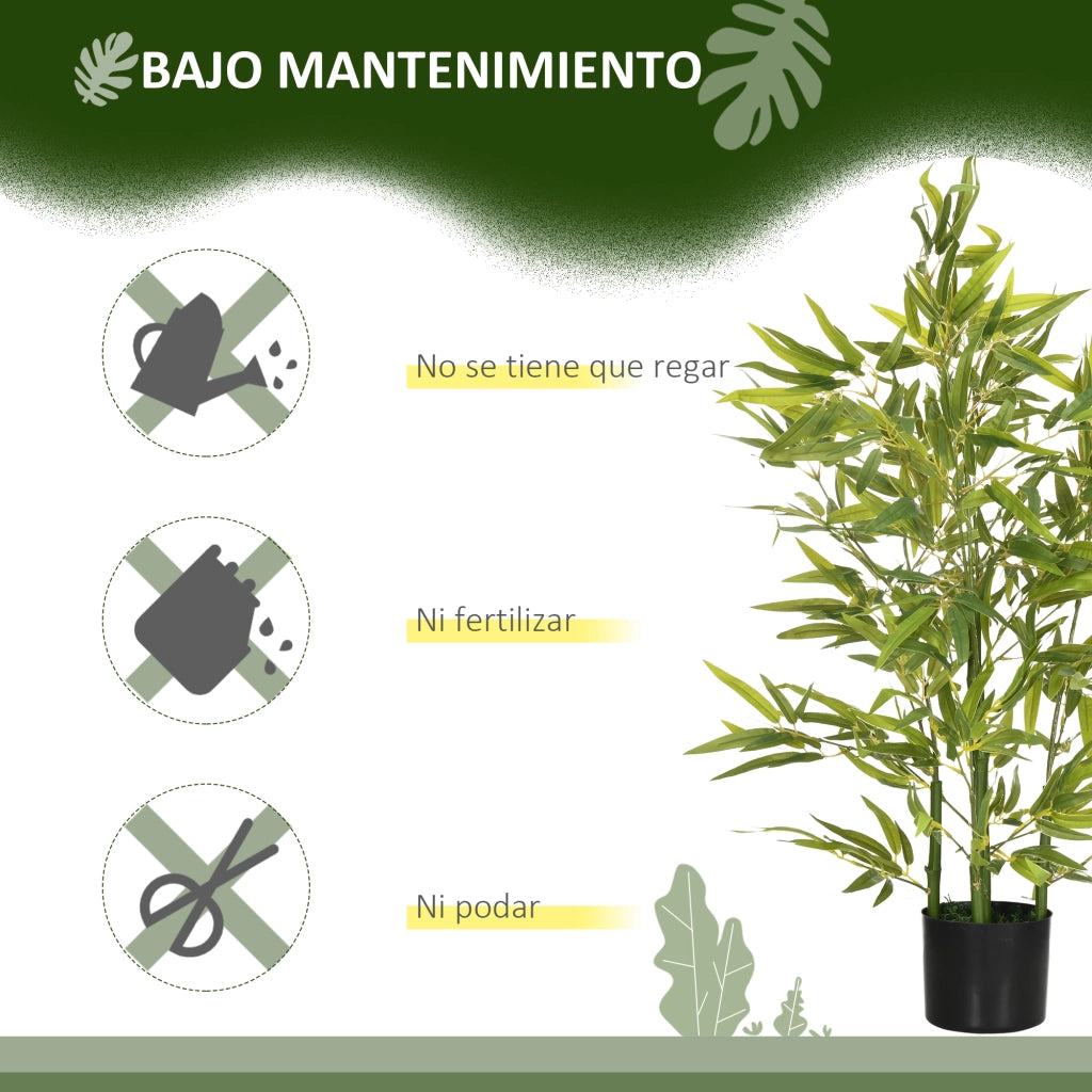 Albero Artificiale Bamb¨´ in Vaso ¨C Zephmum ¨C Verde ?15x90 cm