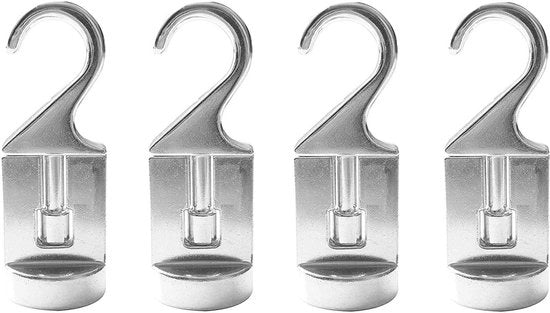 Hanger Decorativi Sospesi - Alluminio - Argento - Set da 6
