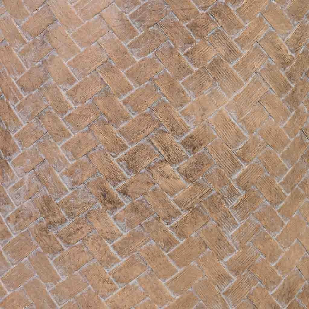 Fioriera in fibra di vetro marrone 27x27x32 cm