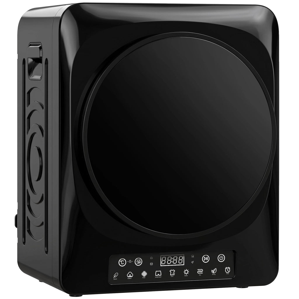 Asciugatrice compatta a evacuazione 1000W ¨C Xylo ¨C nero, timer, modalit¨¤ ECO