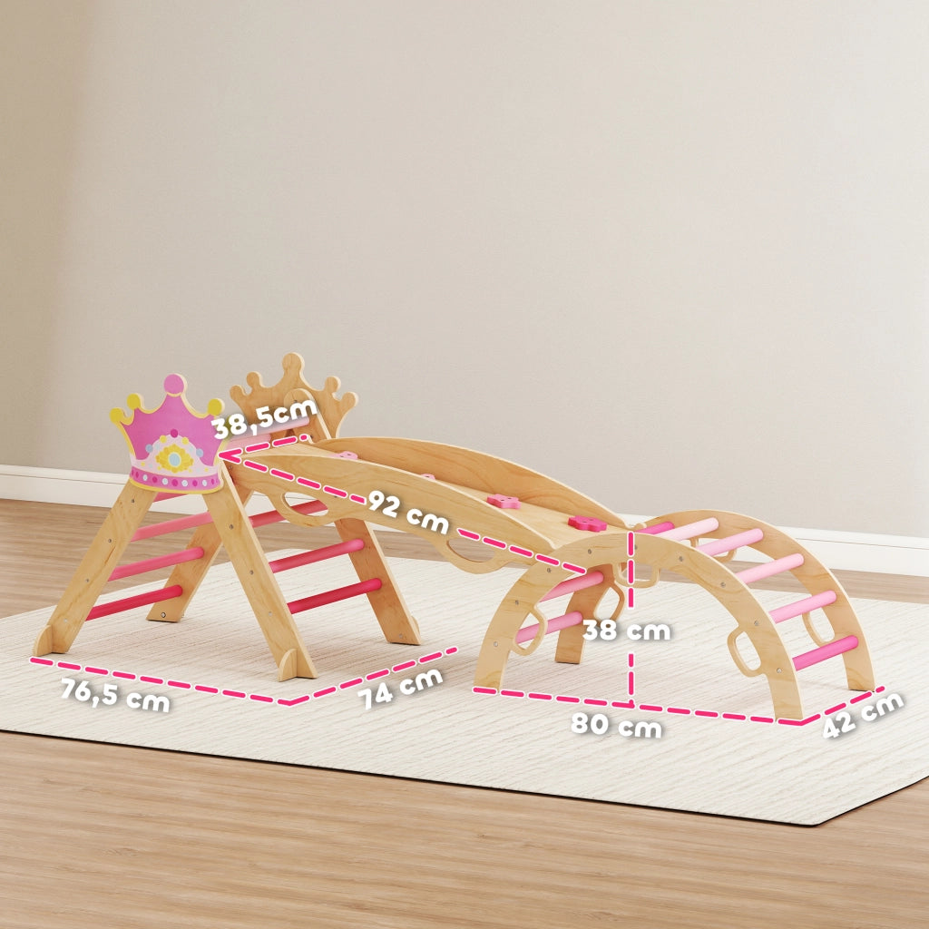 Struttura di Arrampicata Montessori ¨C zephmum ¨C Legno, Rosa