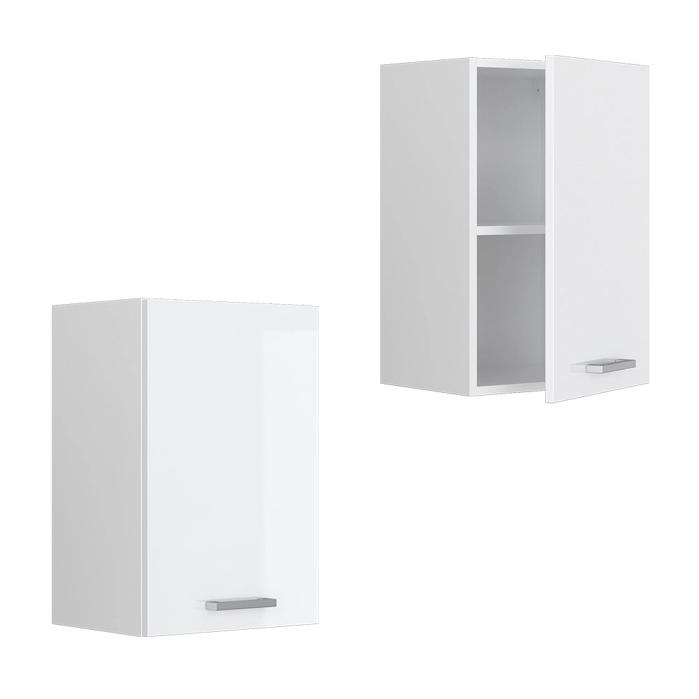 Pensile da cucina R-Line Bianco lucido/Bianco 40 cm Vicco