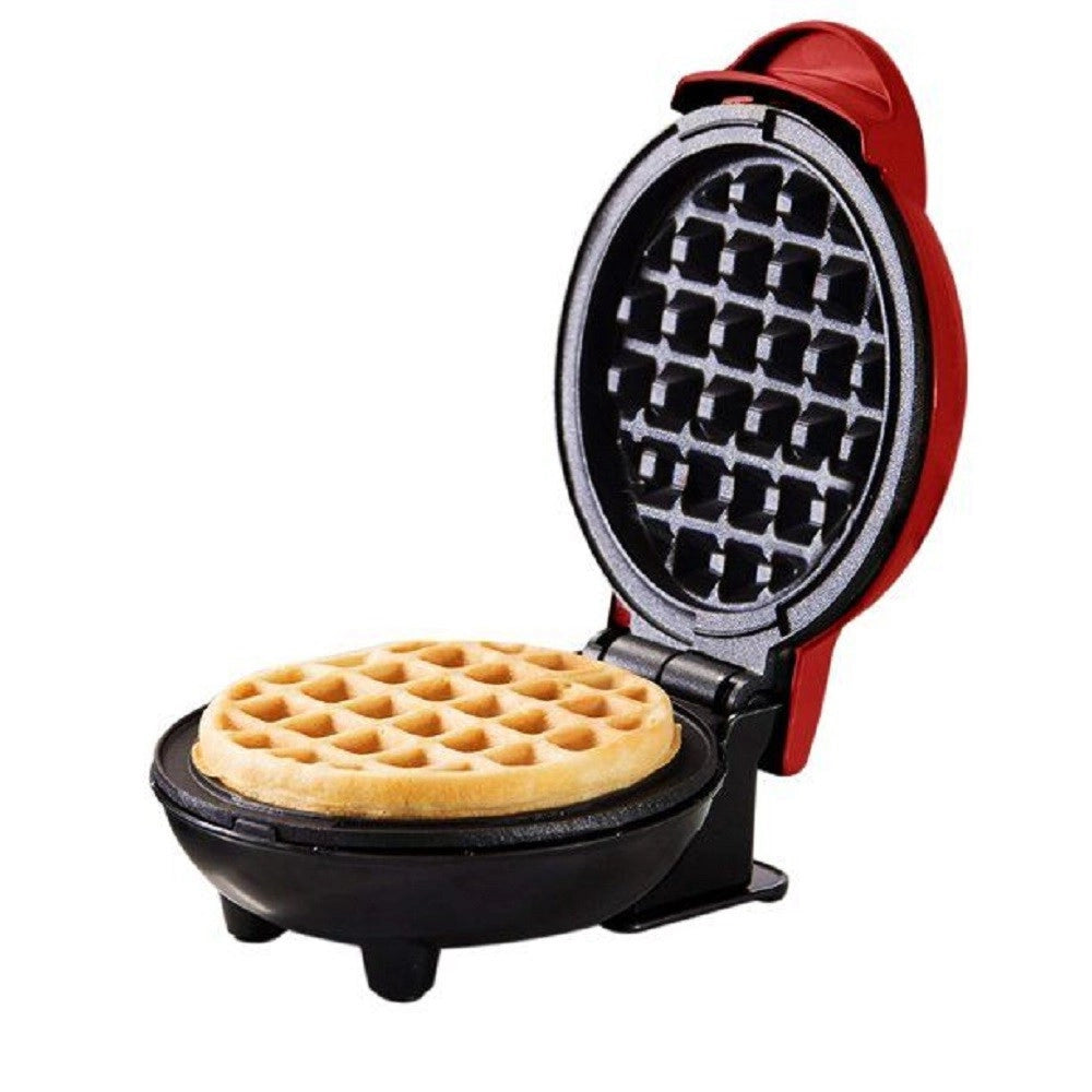 Trade Shop - Mini Waffle Maker Macchina Antiaderente Per Waffle Cialde Frittelle 350w Q-hb66 -