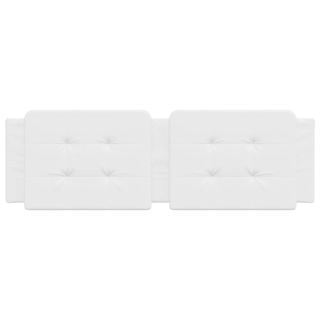Cuscino Testiera Zadar Bianco 152 cm in Similpelle 374891