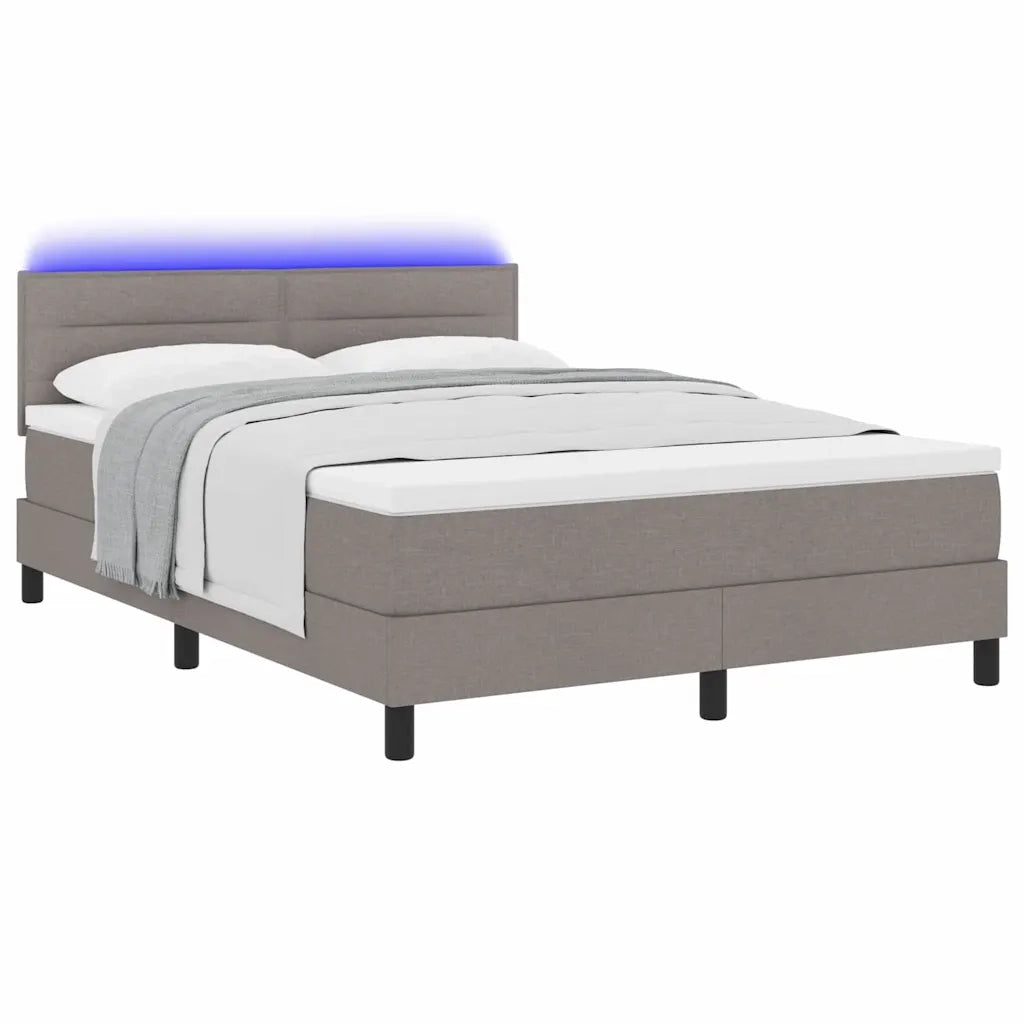 Letto a molle con materasso con led Talpa 140 x 200 cm Tessuto