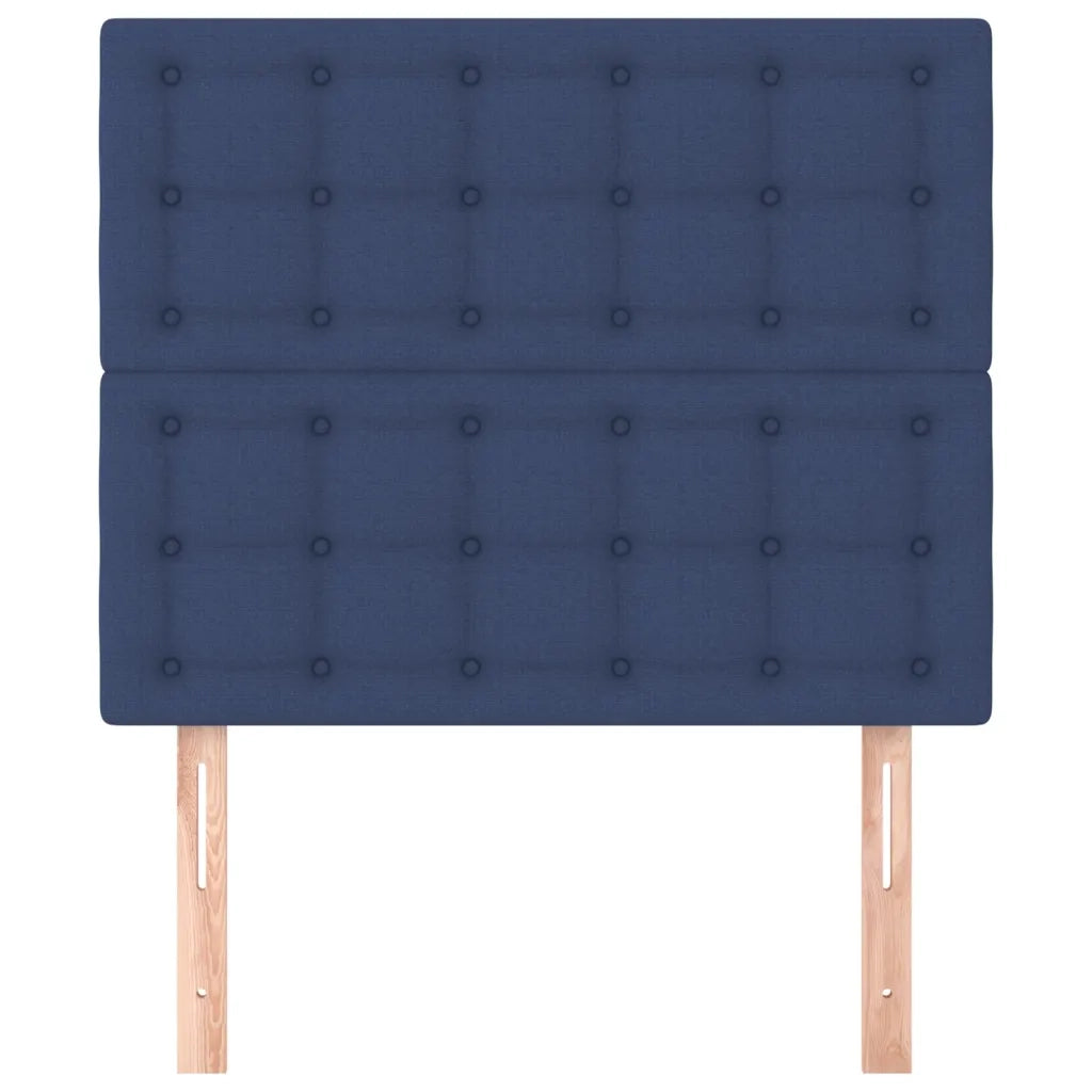 Testiera | Testata Blu 80x5x118/128 cm Tessuto