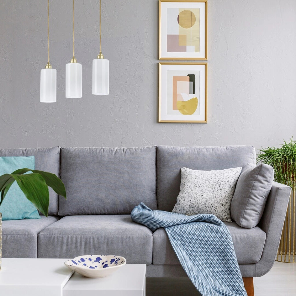 Lampada a sospensione Rabalux Panthea 3xE27 oro 170cm