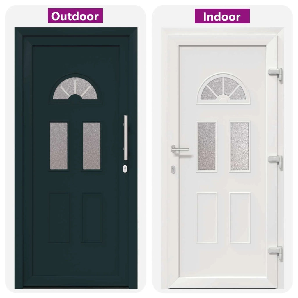 Porta Frontale Antracite 98 x 198 cm PVC 3445707