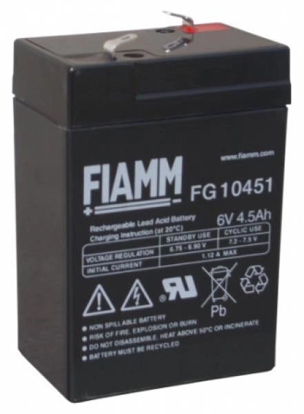 BATTERIA FIAMM FG10451 6V 4,5Ah