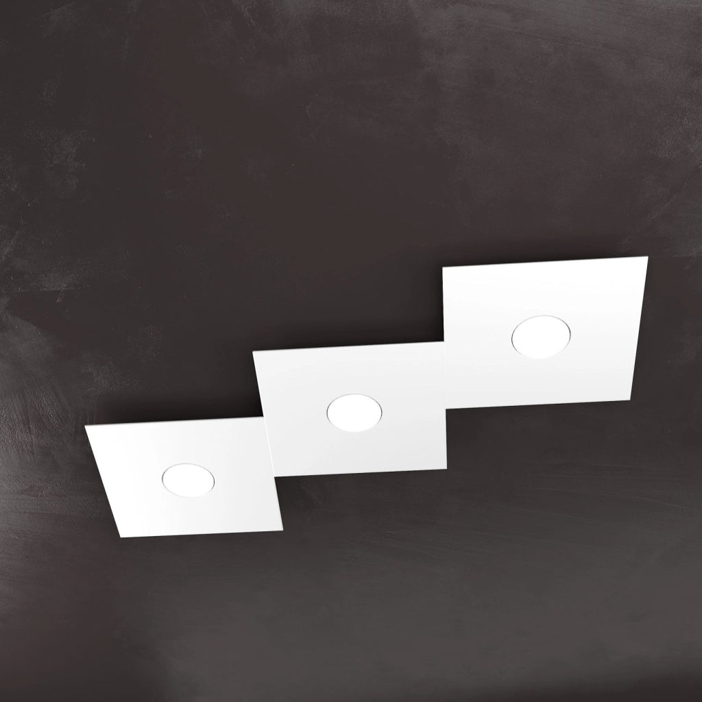 ECCENTRIC APPLIQUE-PLAFONIERA 3 LUCI BIANCO 1156-3L-BI