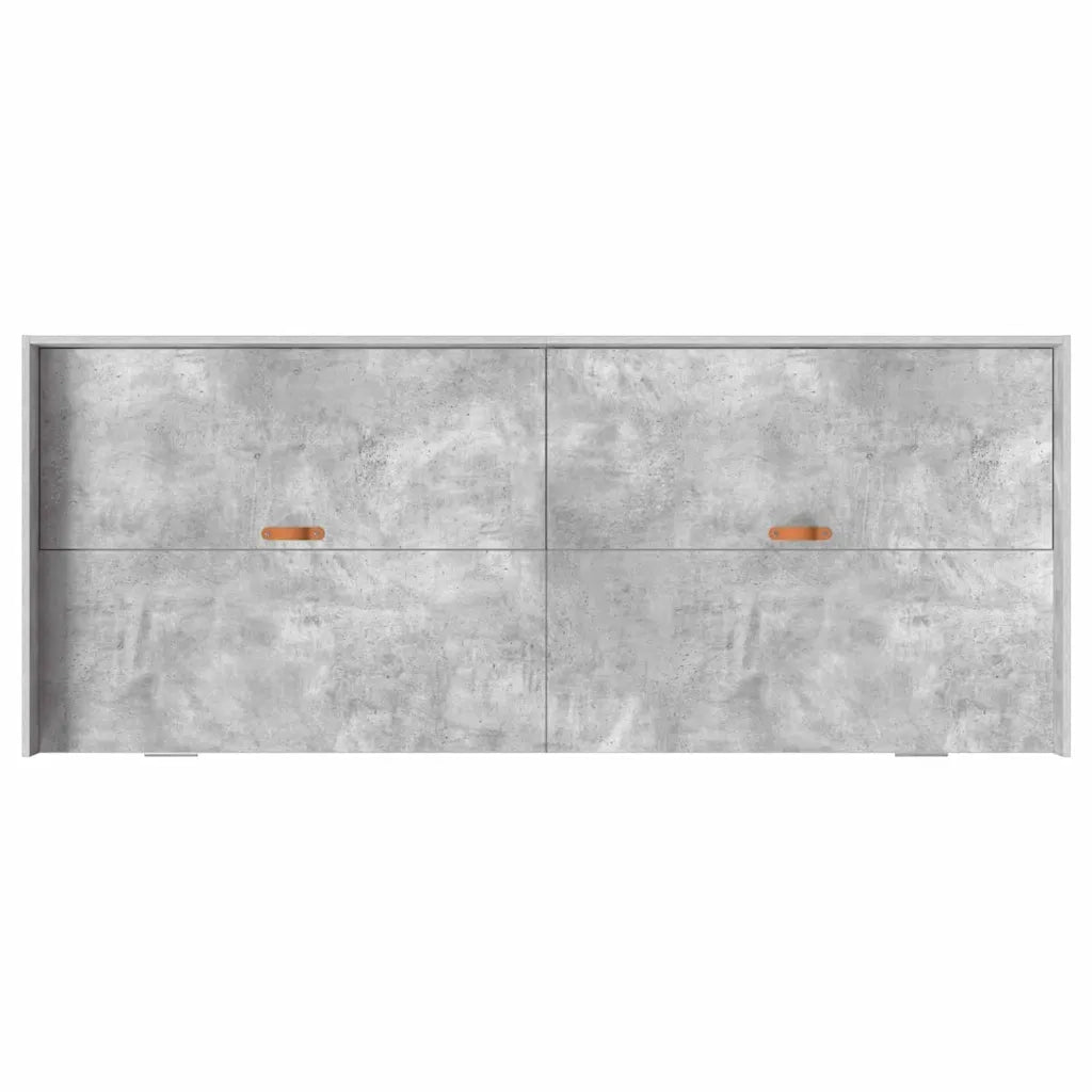 Letto singolo | Letto per adulti | Struttura del letto con testiera Grigio cemento 90 x 200 cm