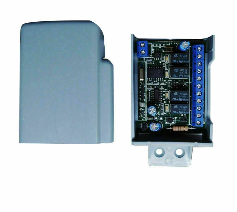 RICEVITORE RX4 QUADRICANALE CODICI FISSI E ROLLING CODE PER CANCELLO AUTOMATICO
