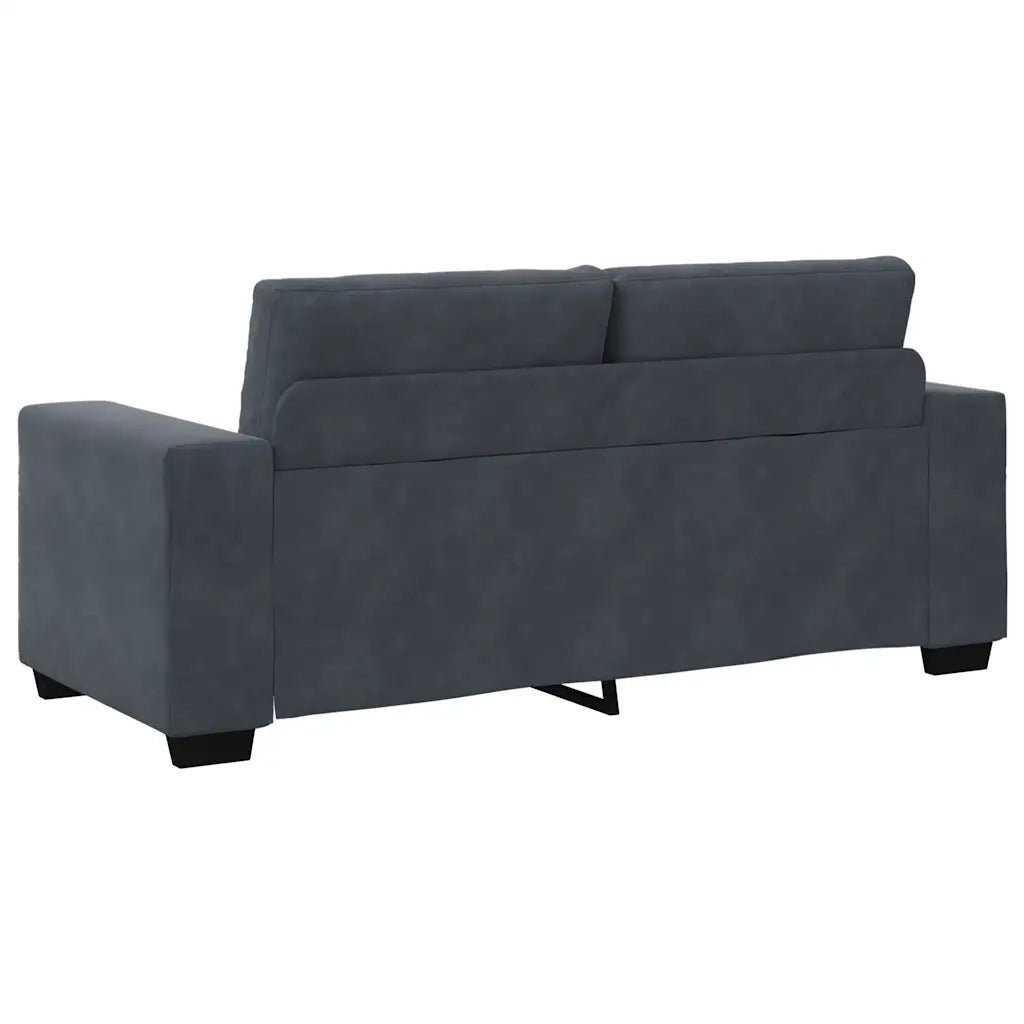 Divano Divanetto-Sofa Grigio Scuro 140 cm in Velluto 817605