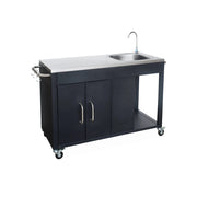 Cucina da esterno in acciaio, nero