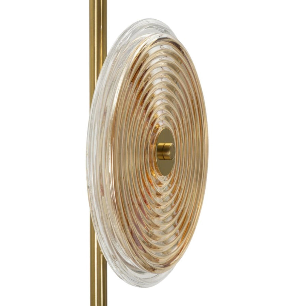 Lampada da Terra VKH215, Oro, Metallo, 30x30x170 cm