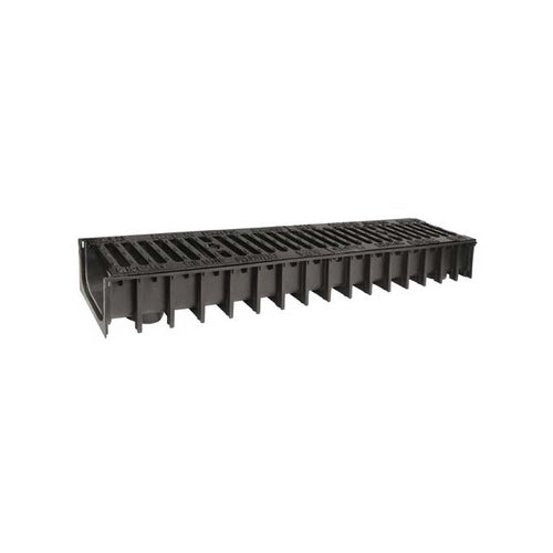 CANALE IN PP CON GRIGLIE IN GHISA B125- 100x50 - 1000 mm- SAB- pezzi 1
