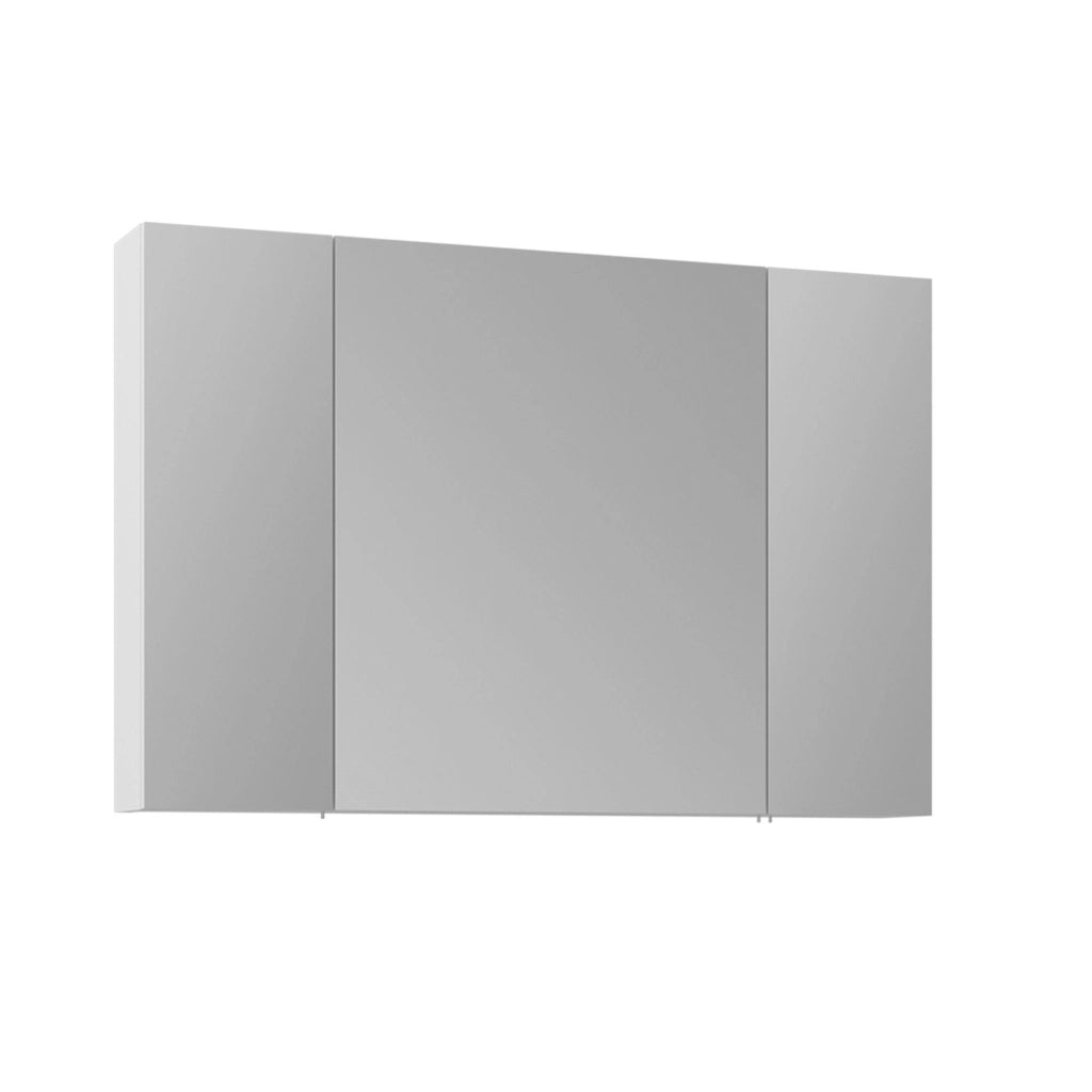 Mobile da bagno con specchio "Nuvola 100 v2" - 97 x 16 x 66 cm - Bianco