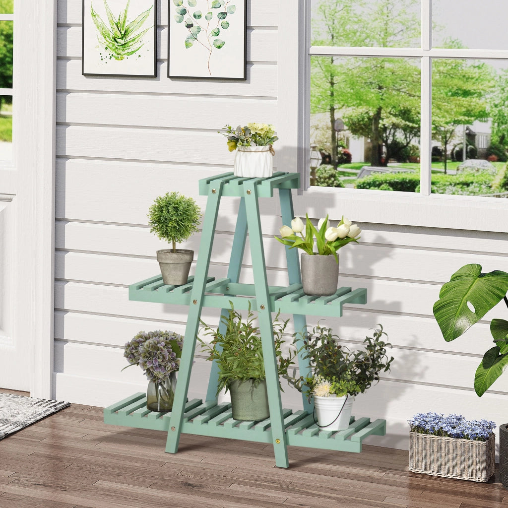 Scaffale per piante 3 livelli ¨C Minimal ¨C 76x26x76 cm verde