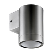 Applique esterno moderno 12cm cromo opaco GU10 IP54