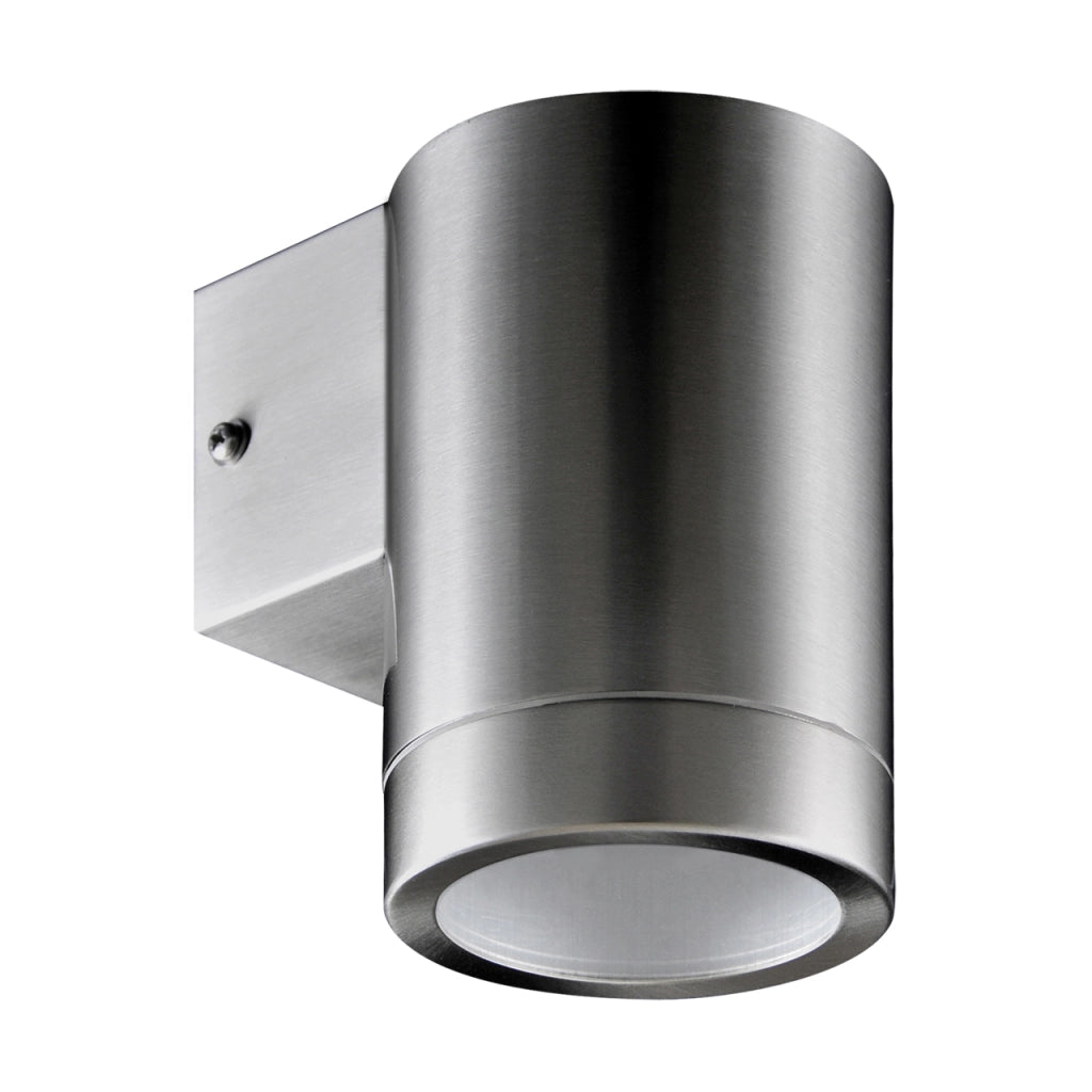 Applique esterno moderno 12cm cromo opaco GU10 IP54