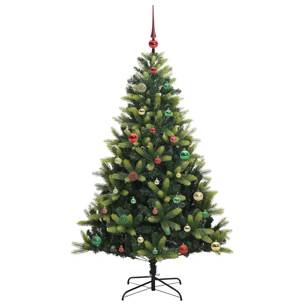 Albero di Natale Artificiale Pieghevole 150 LED Verde 150 cm 3395990