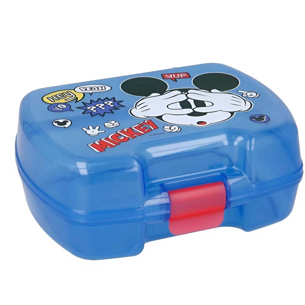 Contenitore per alimenti per bambini in plastica ultra solida Celeste Mickey Mouse