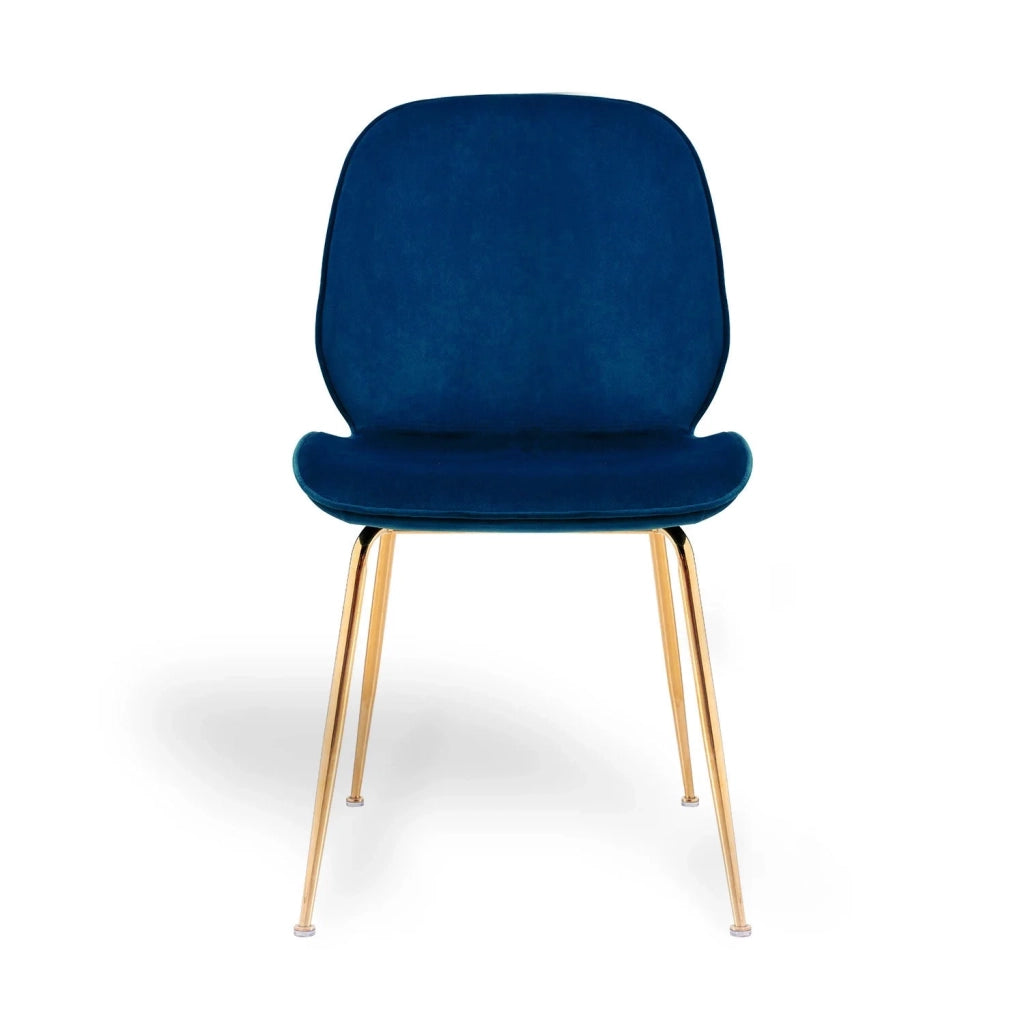LÚZETE - SEDIA ASHCROFT IN VELLUTO BLU