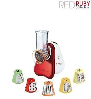 Moulinex DJ756G grattugia e spiralizzatore elettrici Grattugia elettrica Rosso, Bianco