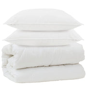 Piumone | Duvet con Cuscini con cuscino 3 pz Bianco Microfibra