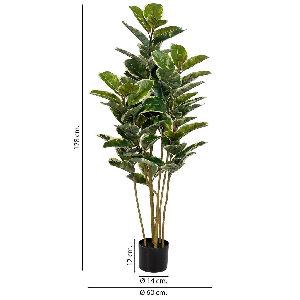 Pianta artificiale decorativa di quercia verde 60x60x128