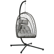 Poltrona Sospesa in Rattan ¨C Minimal ¨C Grigio